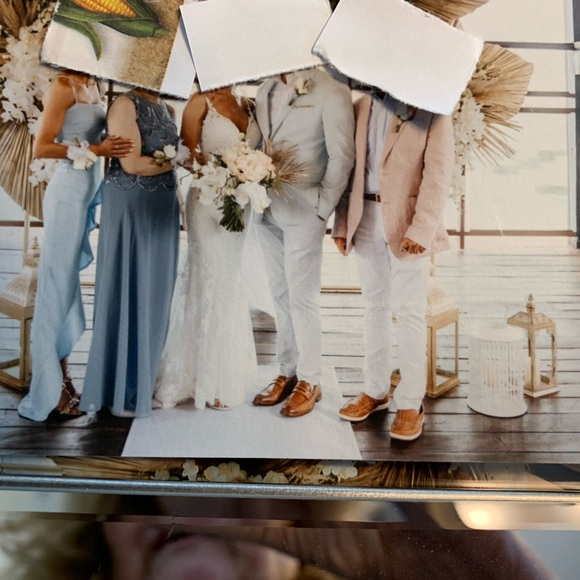 Beautiful slate blue mother of the groom dress with separate shawl - Picture 8 of 12